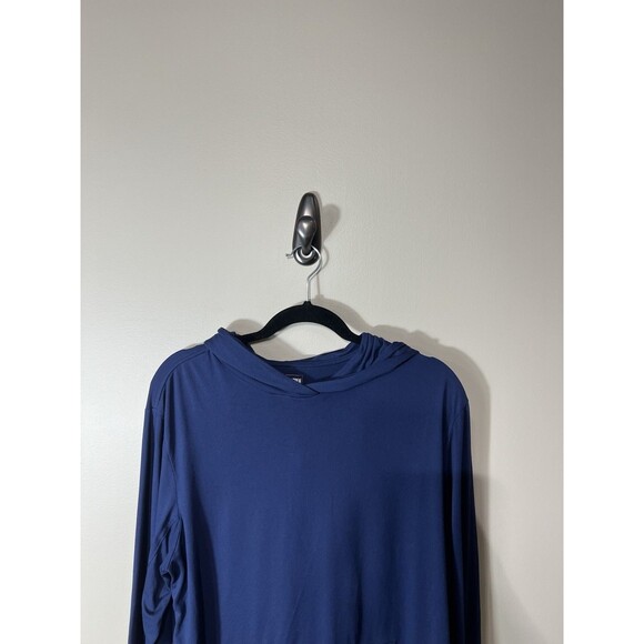 Sharpen The Axe Shirt Long Sleeve Hooded Men’s Large Blue Embroidered - Picture 5 of 10